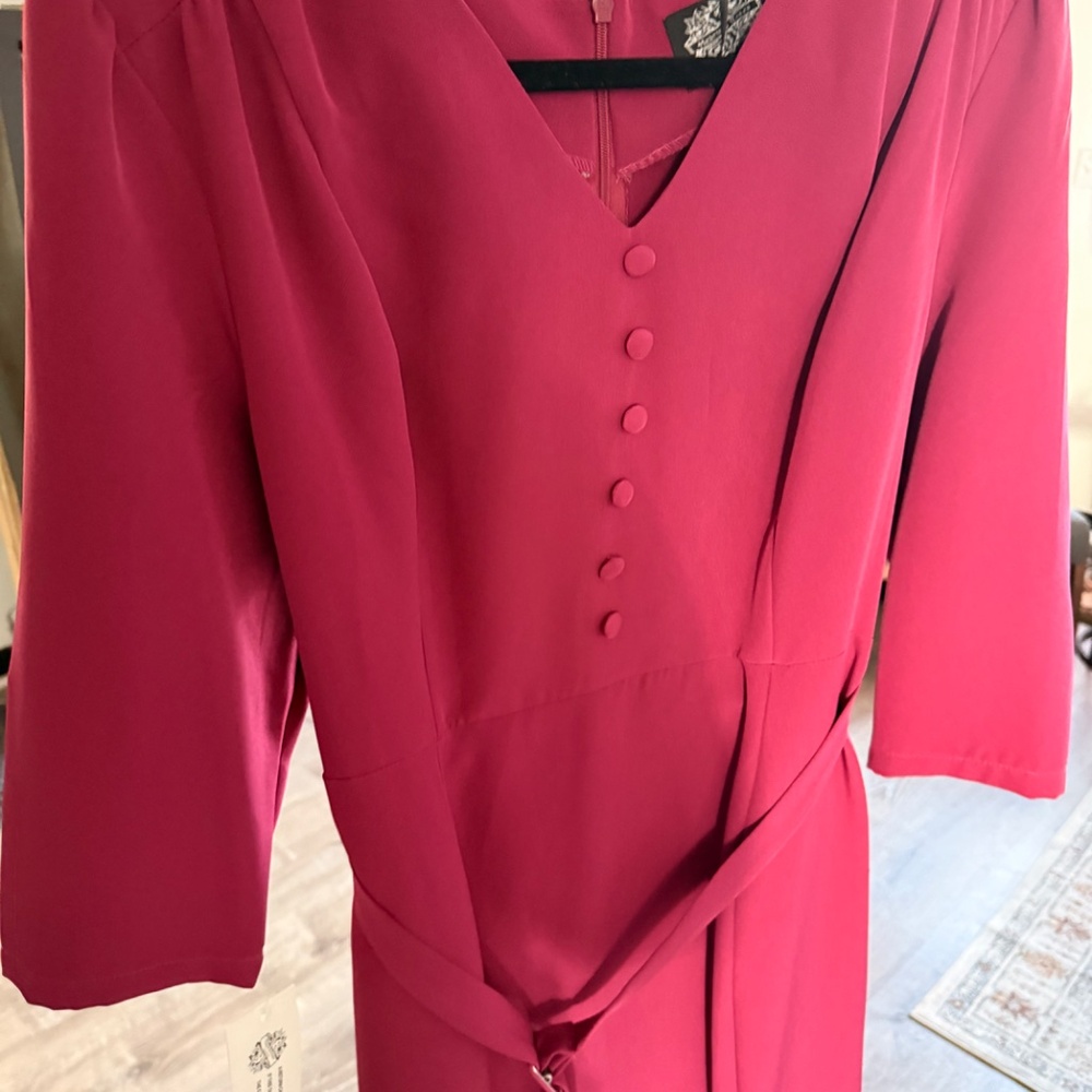 GORGEOUS Wiggle Dress XL NWT  Magenta - Picture 12 of 12